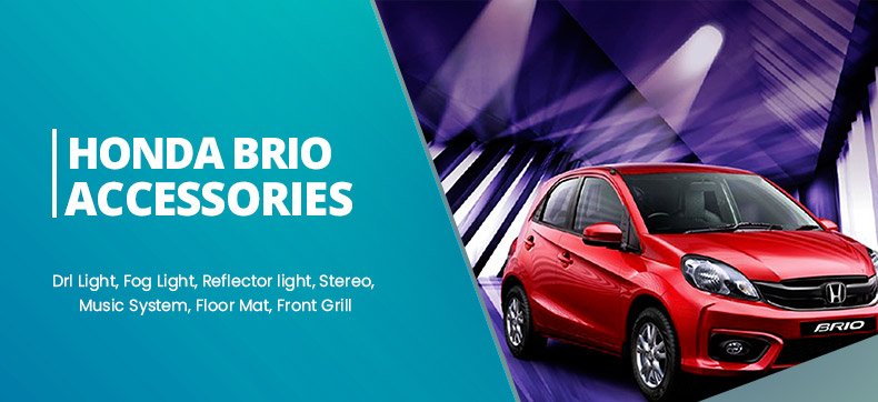 Honda brio deals car accessories