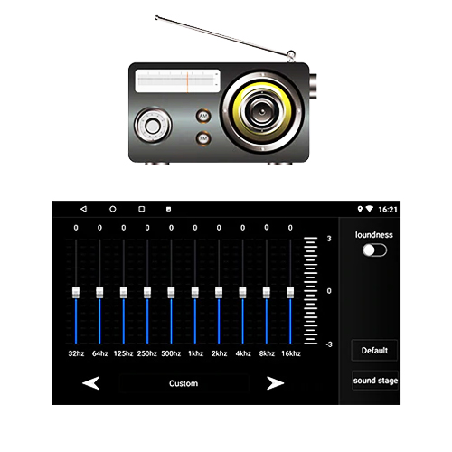 HD Touch Screen Smart Android Stereo (2GB, 16GB) with Stereo Frame By Carhatke