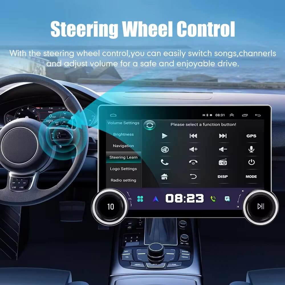 Diamond 2K 11.8 Inches Car Android Stereo Music System with 360 Camera, 2K Screen, OLED Display, Latest Android, 4G Support,  Strong 8|10 Core Processor,  Wireless Android Auto & Apple CarPlay, Bluetooth & WIFI Connectivity, FM/Radio Functionality