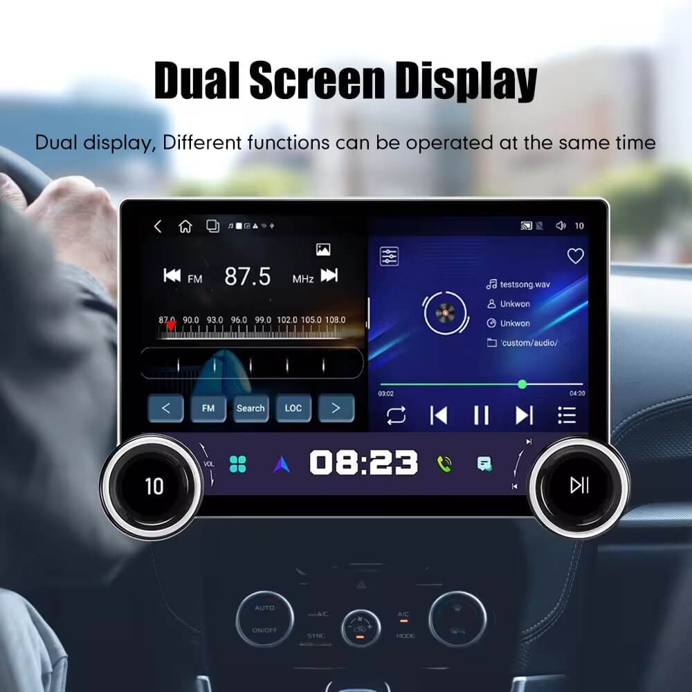 Diamond 2K 11.8 Inches Car Android Stereo Music System with 360 Camera, 2K Screen, OLED Display, Latest Android, 4G Support,  Strong 8|10 Core Processor,  Wireless Android Auto & Apple CarPlay, Bluetooth & WIFI Connectivity, FM/Radio Functionality