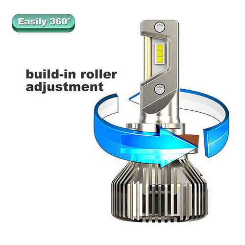 2Pcs H1 H7 H11 LED Bulb Car Fog Light 8-side 360-degree H8 H3 9005 9006 12V  6000K For Auto Headlight