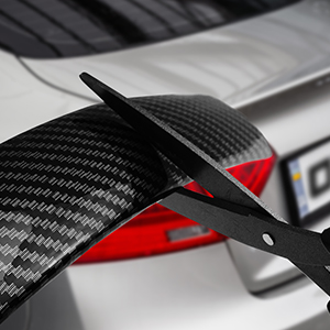 LED Spoiler Universal Rear Lip Kit Carbon Fiber Brake Light Strip